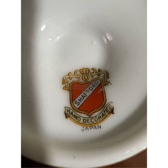 Shafford Tea Cup and Saucer, Hand Painted, Japan, Translucent - Picture 5 of 7